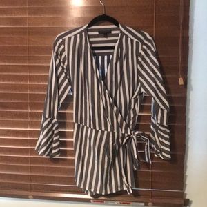 Banana republic wrap top blouse